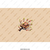 Book and Cherry Blossoms Tumbler, Floral Tumbler, Book Lover Gift, Spring Flowers Tumbler, Nature Inspired Tumbler, Unique Design - Tawshia