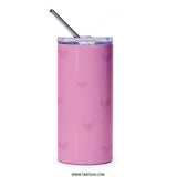 Butterfly Cupcake Tumbler, Pink Tumbler, Cute Tumbler, Gift for Her, Birthday Gift, Stainless Steel Tumbler - Tawshia