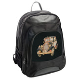 Floral Antique Car Backpack, Vintage Vehicle Bag, Classic Automobile Art, Unique Travel Backpack, Stylish Everyday Backpack - Tawshia