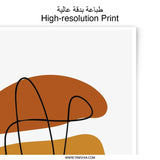 Minimalist Abstract Art Photographic Print, Neutral Tones Wall Decor, Contemporary Line Art Print, Modern Home Art Prints, Stylish Photo - Tawshia