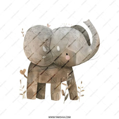 Cute Elephant Tote Bag, Animal Lover Gift, Kids Tote, Cartoon Elephant Design, Unique Tote Bag, Eco Friendly Bag - Tawshia