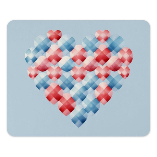 Heart Mouse Pad, Love Theme Mousepad, Cute Office Decor, Artistic Mousepad, Gift for Her, Desk Accessories, Valentine Gift, Unique Mouse - Tawshia