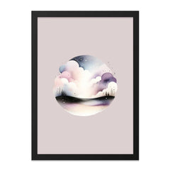 Dreamy Clouds Wall Art, Abstract Landscape Art, Pastel Sky Print, Celestial Scene Decor, Watercolor Cloudscape Painting, Modern Home Art - Tawshia
