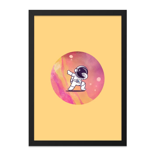 Dabbing Astronaut Wall Art, Space Art, Trendy Wall Decor, Cool Kids Room Art, Cartoon Astronaut Print, Fun Wall Art, Gift For Kids - Tawshia
