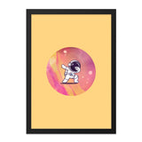 Dabbing Astronaut Wall Art, Space Art, Trendy Wall Decor, Cool Kids Room Art, Cartoon Astronaut Print, Fun Wall Art, Gift For Kids - Tawshia