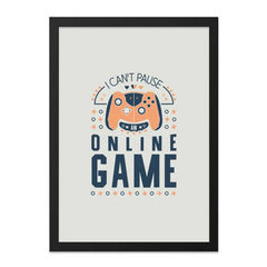 Gamer Wall Art, Online Game Print, Gaming Decor, I Can't Pause, Controller Art, Video Game Room Art, Boys Room Decor, Gift for Gamers - Tawshia