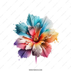 Floral Art Tote Bag, Colorful Flower Print, Abstract Blossom, Nature Lover Gift, Everyday Carryall, Stylish Grocery Bag, Shopping Tote - Tawshia