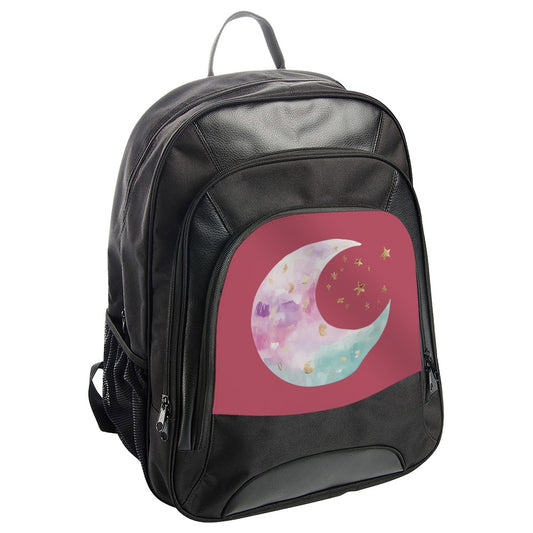 Crescent Moon Backpack, Celestial Backpack, Starry Night Backpack, Space Backpack, Galaxy Backpack, Trendy Backpack - Tawshia