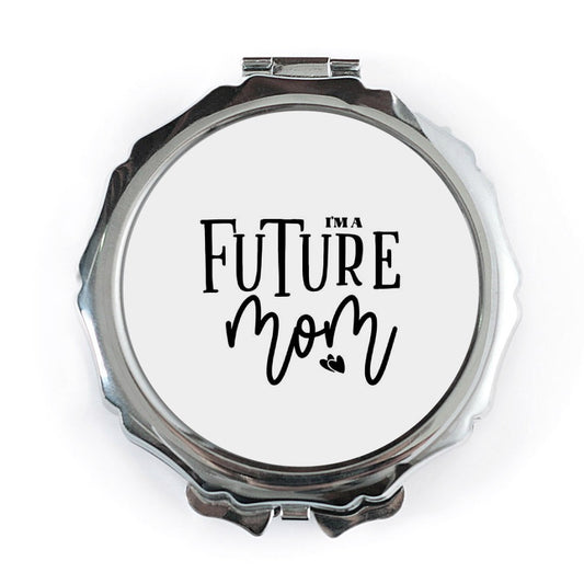 Future Mom Pocket Mirror, Pregnancy Announcement Gift, New Mom Gift, Expecting Mom Gift, Baby Shower Favor, Cute Pocket Mirror - Tawshia
