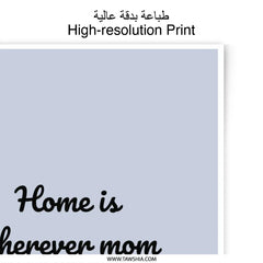 Mom Photographic Prints, Home Quote Art, Mother's Day Gifts, Family Decor, Heart Art Print, Wall Art, Inspirational Quotes - Tawshia