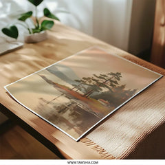 Lake House Photographic Prints, Scenic Landscape Art, Home Decor, Wall Art, Nature Photography, Serene Scenery, Cabin Print - Tawshia