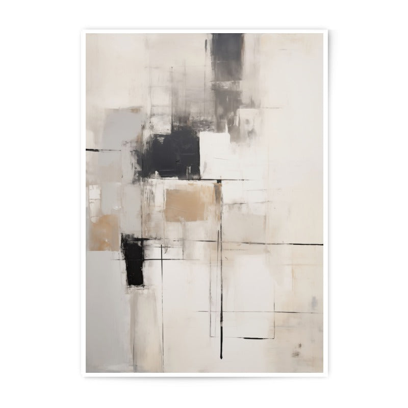 Abstract Art Photographic Print, Neutral Tones Wall Decor, Modern Home Decor, Contemporary Art Print, Minimalist Art Poster, Geometric - Tawshia