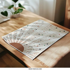 Abstract Sun Photographic Print, Minimalist Art, Geometric Wall Decor, Boho Wall Art, Modern Home Decor - Tawshia