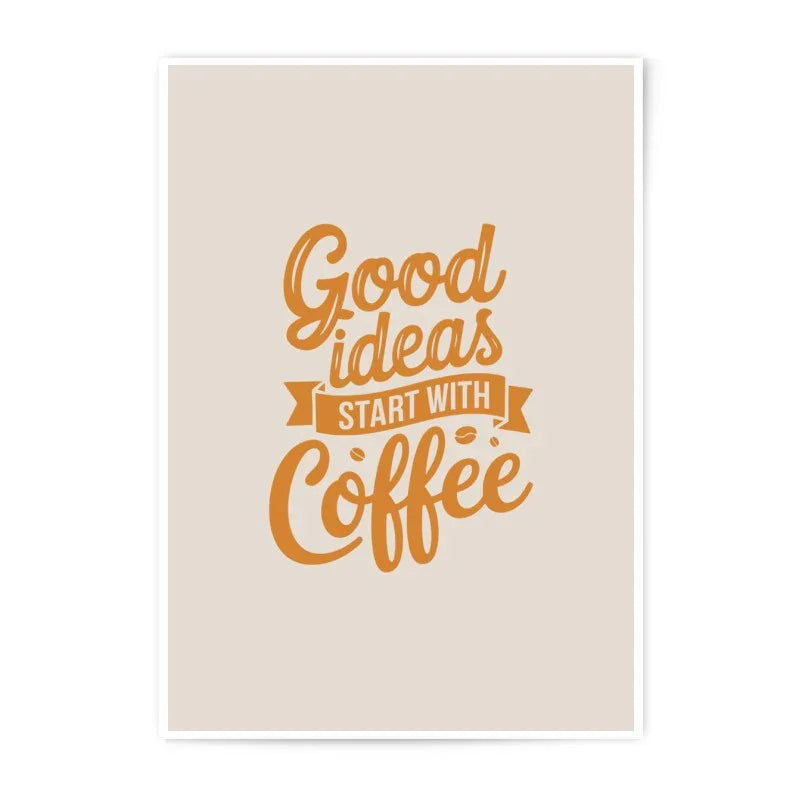 Good Ideas Coffee Photographic Prints, Inspirational Office Decor, Coffee Lover Gift, Kitchen Wall Art, Motivational Prints, Home Decor - Tawshia