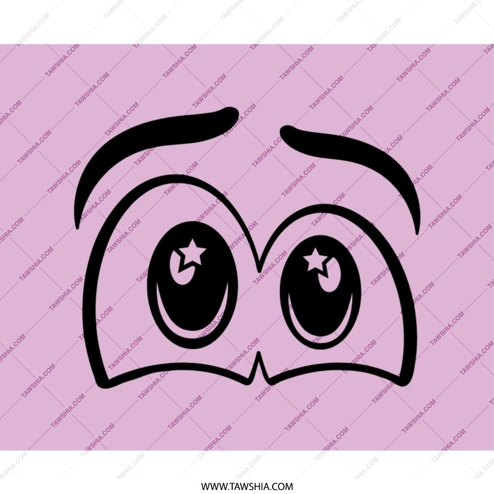 Starry Eyed Mouse Pad, Kawaii Style, Computer Accessory, Cute Office Decor, Whimsical Design, Gift Idea - Tawshia