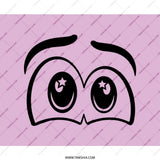 Starry Eyed Mouse Pad, Kawaii Style, Computer Accessory, Cute Office Decor, Whimsical Design, Gift Idea - Tawshia