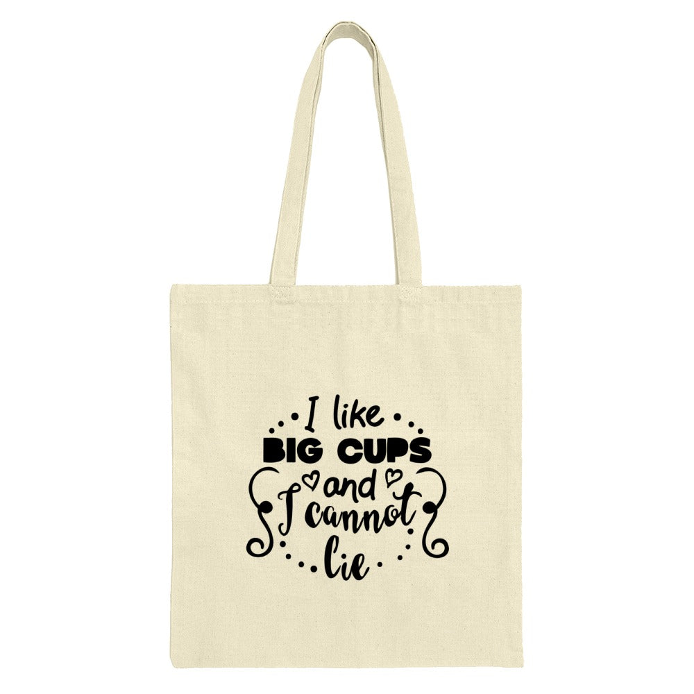 Big Cups Tote Bag, Funny Quote, Trendy Tote Bag, Unique Design Tote, Gift For Her, Coffee Lover Bag, Everyday Bag, Shopping Bag - Tawshia
