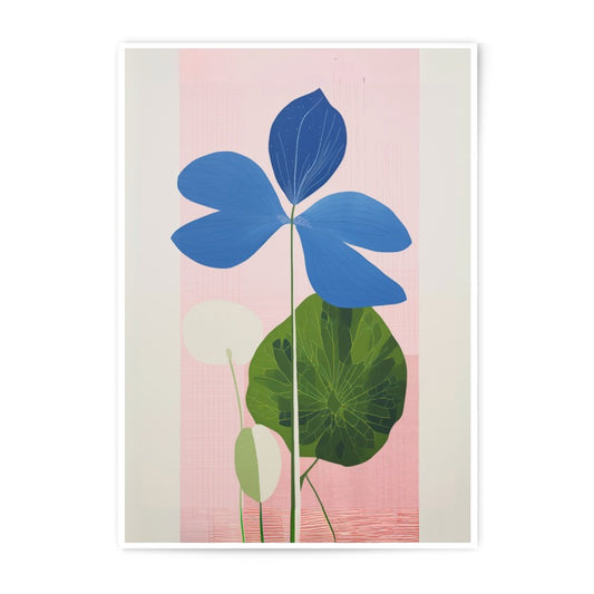 Abstract Floral Photographic Print, Blue Flower Art, Botanical Wall Decor, Contemporary Fine Art Print, Modern Home Decor, Flower - Tawshia