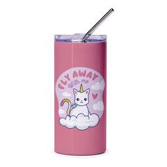 Fly Away with Me Cute Unicorn Tumbler product