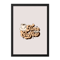 Time For Coffee Wall Art, Retro Coffee Print, Coffee Lover Gift, Kitchen Wall Decor, Coffee Bar Art, Trendy Home Decor, Printable Art - Tawshia