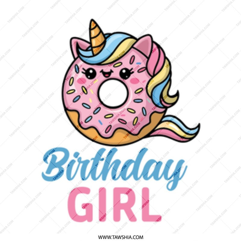 Birthday Girl Mug, Donut Unicorn, Cute Birthday Gift, Unique Kids Mug, Party Favor, Girls Birthday, Adorable Birthday Mug - Tawshia
