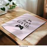 Born to Game Photographic Prints, Gamer Room Decor, Game Controller Print, Pink Nursery Wall Art, Gift for Gamers, Play Symbol - Tawshia
