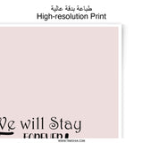 Forever Friends Photographic Prints, Friendship Quotes Art, Minimalist Print, Best Friends Gift, Wall Decor - Tawshia