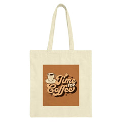 Time For Coffee Tote Bag, Retro Coffee Lover Gift, Everyday Carry Bag, Reusable Grocery Shopping Bag, Coffee Cup Design Tote Bag - Tawshia