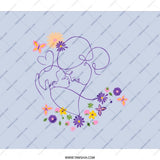 Mother and Child Backpack, Floral Art Backpack, Line Art Backpack, Mom Gift, Unique Gift, Stylish Backpack, Everyday Backpack - Tawshia