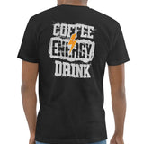 Coffee Energy Drink Graphic Black Tee product type