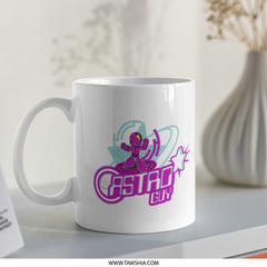 Astro Guy Illustrated Design on Coffee Mug product