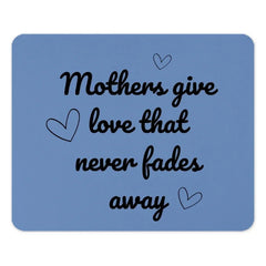 Mothers Love Mouse Pad, Never Fades Away, Mom Gift, Heart Design, Cute Mousepad, Office Decor, Desk Accessories, Mothers Day Gift - Tawshia