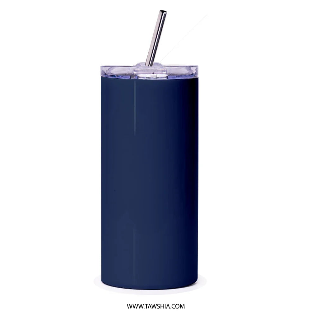 Elegant Insulated Tumbler with Straw Drinkware Product