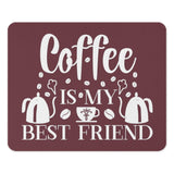 Coffee Is My Best Friend Mouse Pad, Coffee Lover Gift, Work From Home Decor, Trendy Desk Accessory, Ergonomic Mousepad, Office Gift Idea - Tawshia
