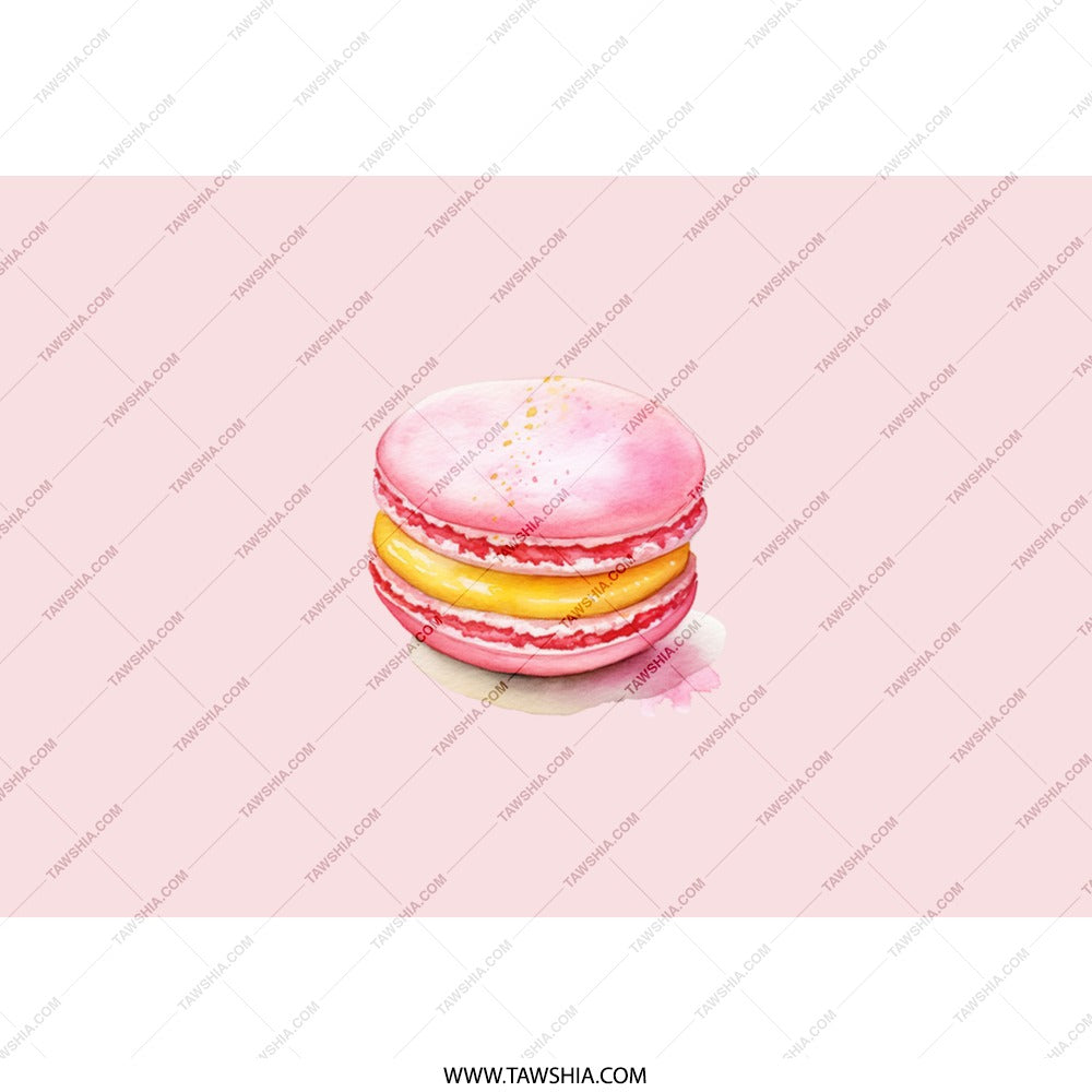Macaron Tumbler, French Dessert Tumbler, Foodie Gift, Cute Pink Tumbler, Sweet Treat Tumbler, Baker Gift, Pastry Chef Gift - Tawshia