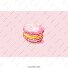 Macaron Tumbler, French Dessert Tumbler, Foodie Gift, Cute Pink Tumbler, Sweet Treat Tumbler, Baker Gift, Pastry Chef Gift - Tawshia