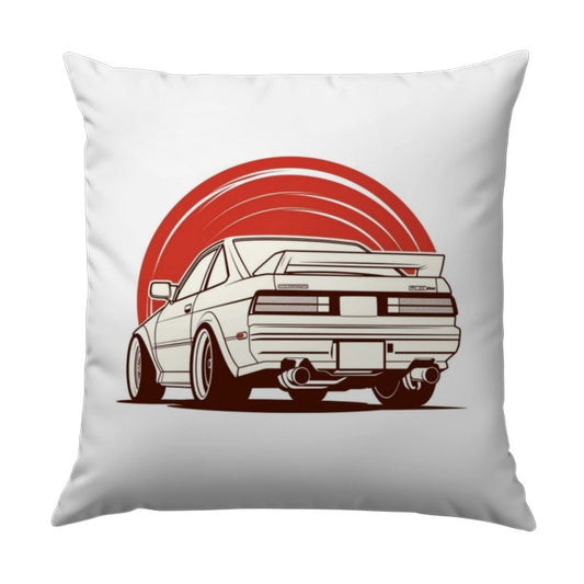 Toyota MR2 Pillow, JDM Car Art Throw Pillow, Automotive Enthusiast Decor, Japanese Rising Sun Pillow, Car Lover Gift, Car Decor - Tawshia