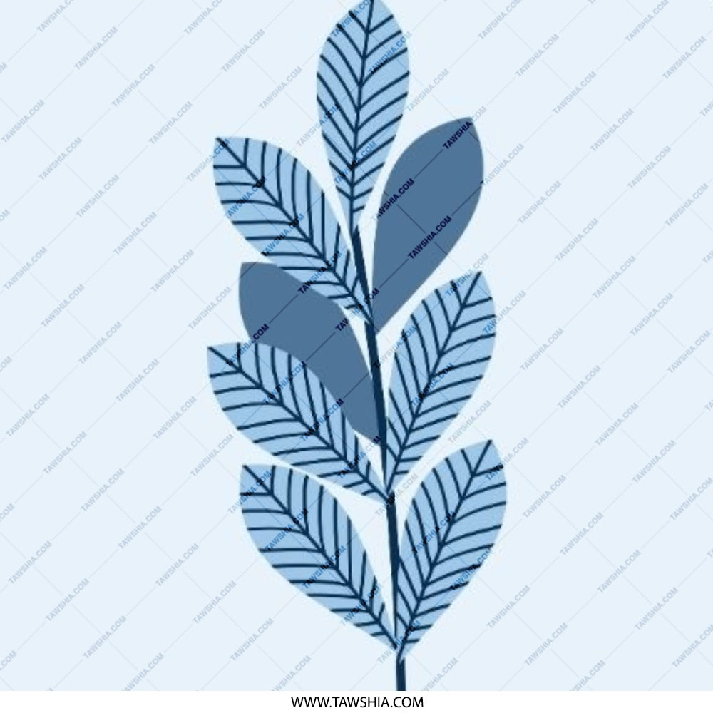Blue Leaf Pinback Button, Nature Inspired Badge, Botanical Pin, Minimalist Design Button, Aesthetic Accessory, Gift Idea, Trendy Button - Tawshia