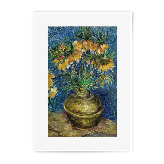 Crown Imperial Flowers Photographic Print, Van Gogh Art Print, Floral Art Print, Still Life Artwork, Home Decor Art, Wall Art - Tawshia