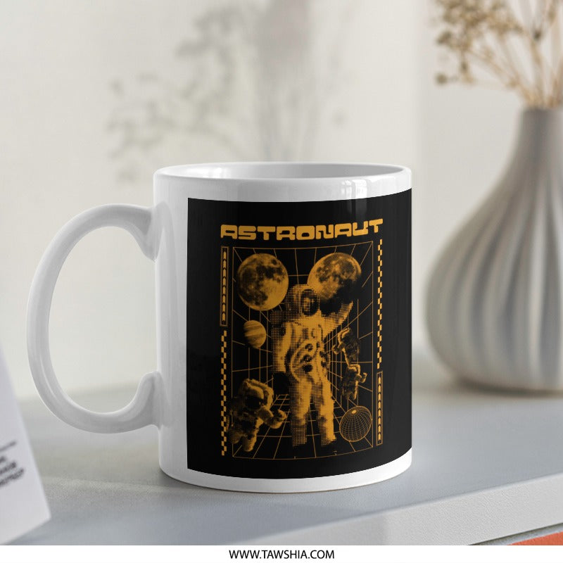 Astronaut Moon Mission Coffee Mug Unique Product