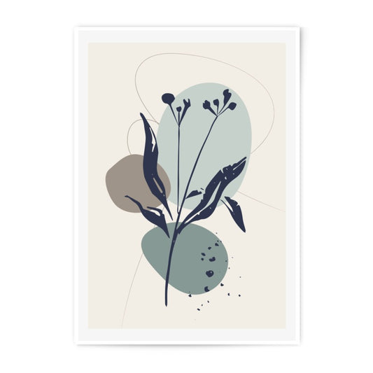Abstract Botanical Photographic Print, Modern Art Print, Minimalist Wall Art, Plant Decor, Neutral Tones, Home Decor, Gift Idea - Tawshia