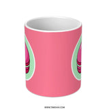 Cute Macaron Mug, Kawaii Food Mug, Dessert Lover Gift, Sweet Treat Mug, Pink Macaron, Foodie Gift, Coffee Mug, Tea Mug, Kitchen Decor - Tawshia
