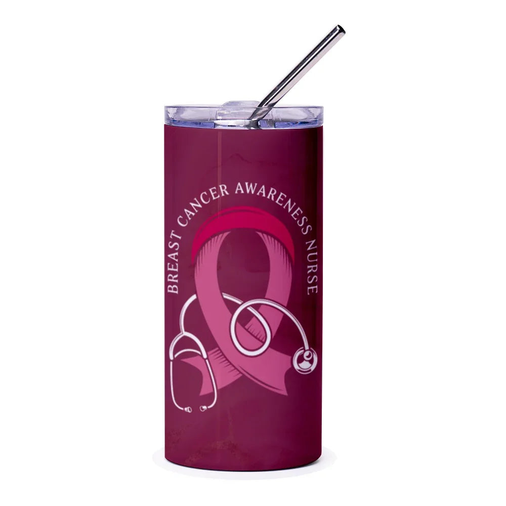 Breast Cancer Awareness Nurse Pink Travel Mug product
