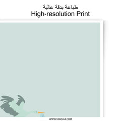 It's a Baby Boy Photographic Prints, Stork Art Print, Newborn Gift, Nursery Wall Decor, Baby Shower Decor, Modern Baby Art Print - Tawshia