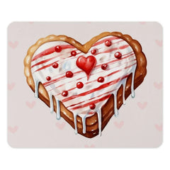 Heart Cookie MousePad, Valentine Mouse Mat, Cute Mouse Pad, Baking Lover Gift, Food Mousepad, Desk Accessory, Office Decor, Heart Decor - Tawshia