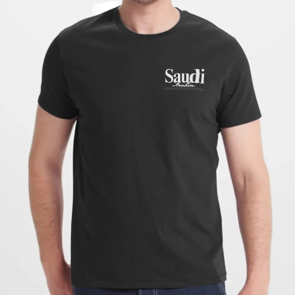 Saudi Arabia Printed T-shirt Fashionable Graphic product