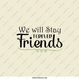 Forever Friends Pocket Mirror, Friendship Gift, Best Friend Present, Travel Mirror, Compact Mirror, Keepsake Gift - Tawshia