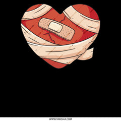 Broken Heart Wrapped in Bandages Illustration product