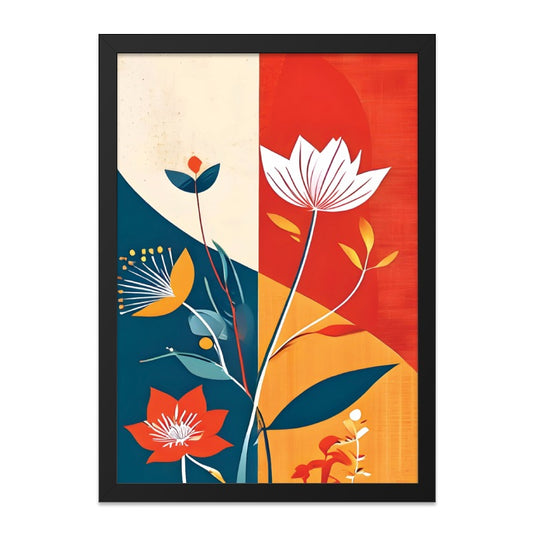 Floral Wall Art, Abstract Flower Print, Botanical Artwork, Modern Art Print, Colorful Home Decor, Living Room Art, Trending Wall Decor - Tawshia