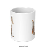Cute Fox Mug, Animal Lover Gift, Coffee Mug, Tea Mug, Unique Mug, Gift for Her, Gift for Him, Fox Design Mug, Novelty Mug - Tawshia